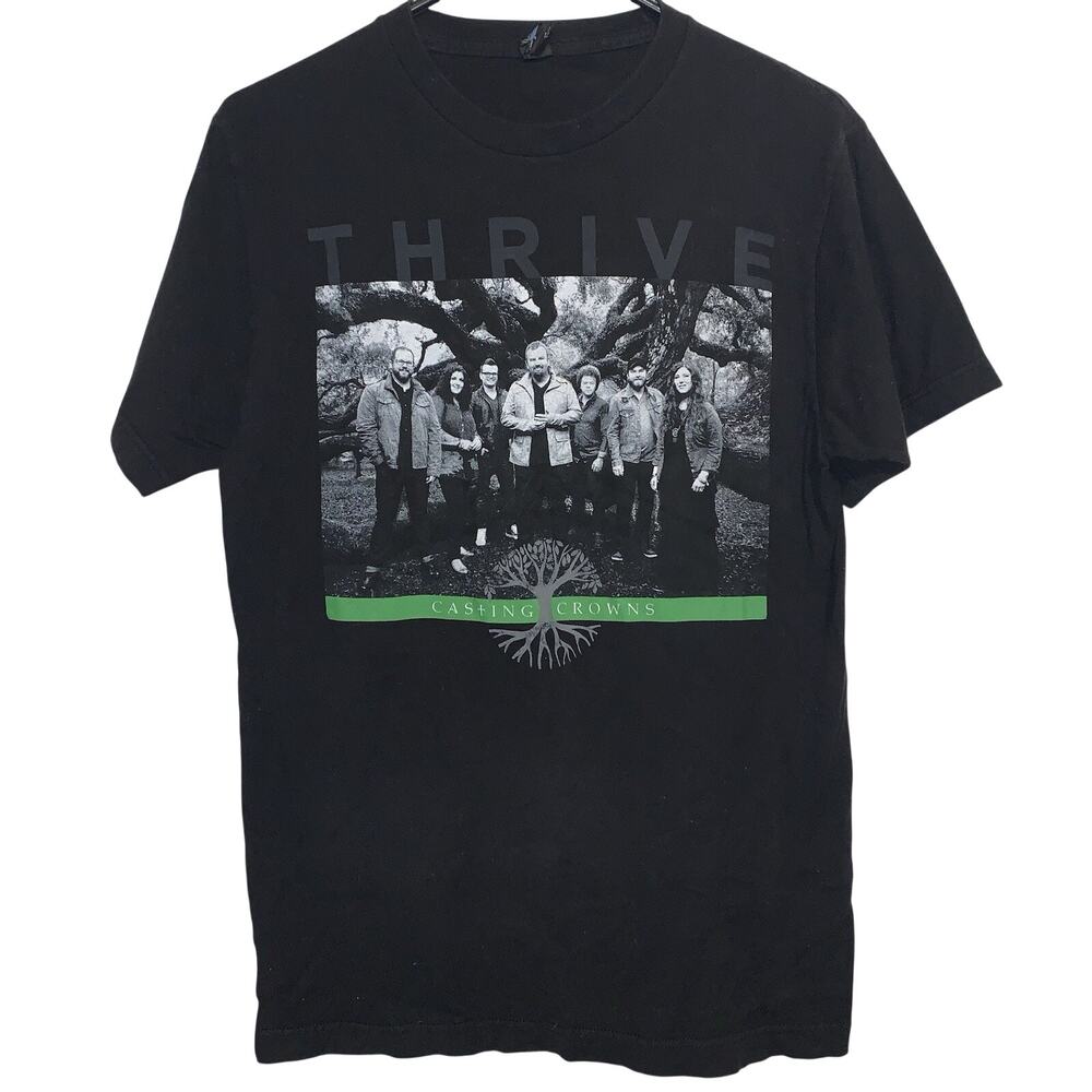2014 Casting Crowns Thrive Tour Double Sided Tultex Band T-Shirt Size M